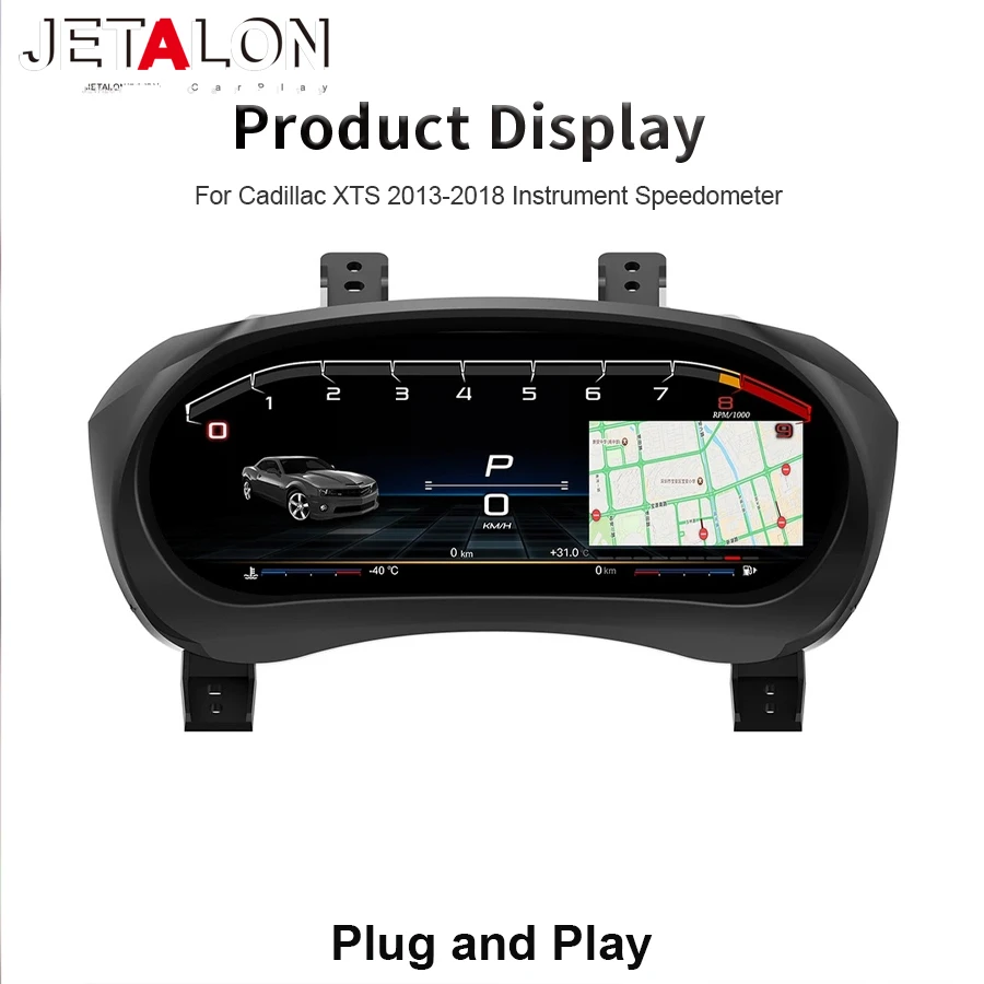 Upgrade Smart Cluster Speedometer Instrument For Cadillac XTS 2013-2018 12.3 Inch LCD Dashboard Screen Instrument Speedometer