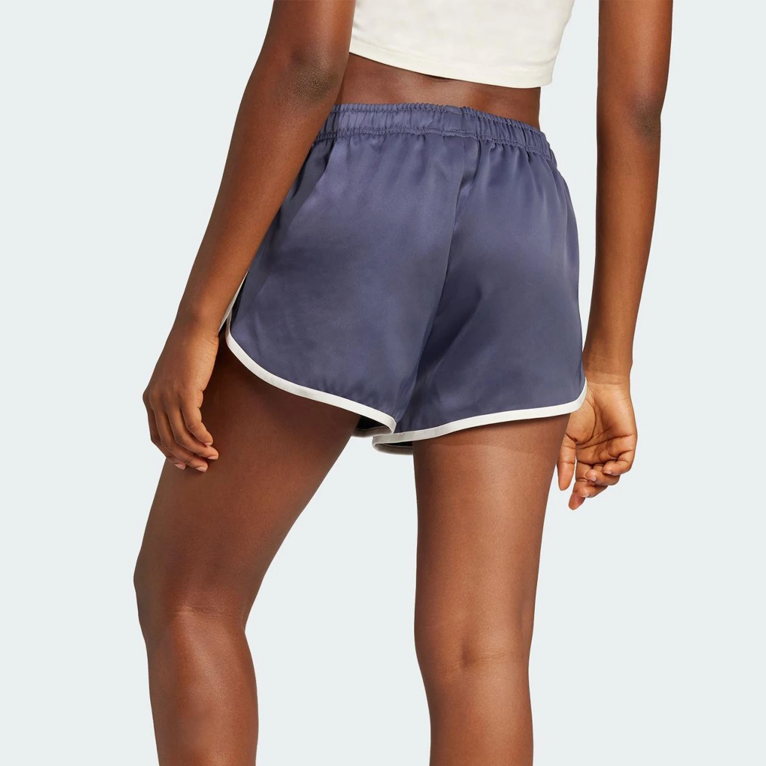 Adidas Originals Trefoil Ladies Breathable Loose Satin Classic Shorts JC8895