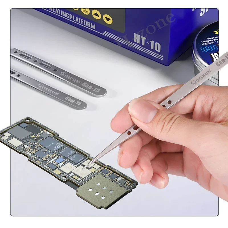 MECHANIC GAN 15 G-11 mobile phone repair fingerprint flying wire anti-magnetic tweezers fine tip clip precision components