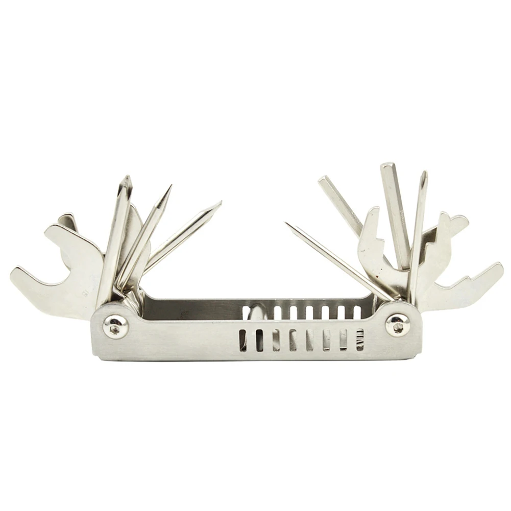 New 13 In 1 304 Stainless Steel Diving Tool Set Save A Dive Wrench Screwdriver Multi Tool Silver For Repairing Adjusting Supple