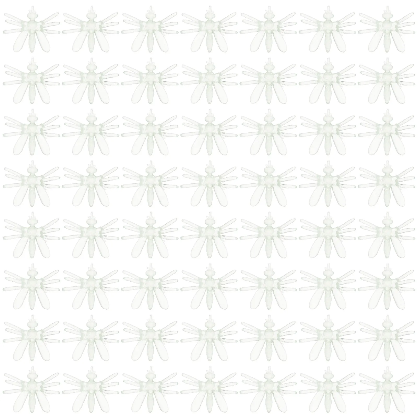 200Pcs Halloween Prank Gadgets Quirky Mosquito Glow in The Dark Indoor Outdoor Plastic Insect Decorations Insect Model Toys