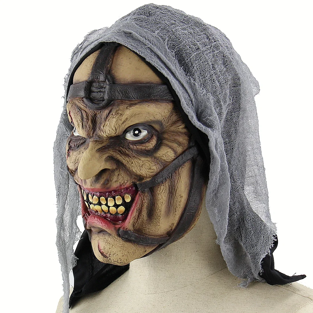 Halloween Latex Head Mask Gruesome Zombie Costume Cosplay Props wizard Masks