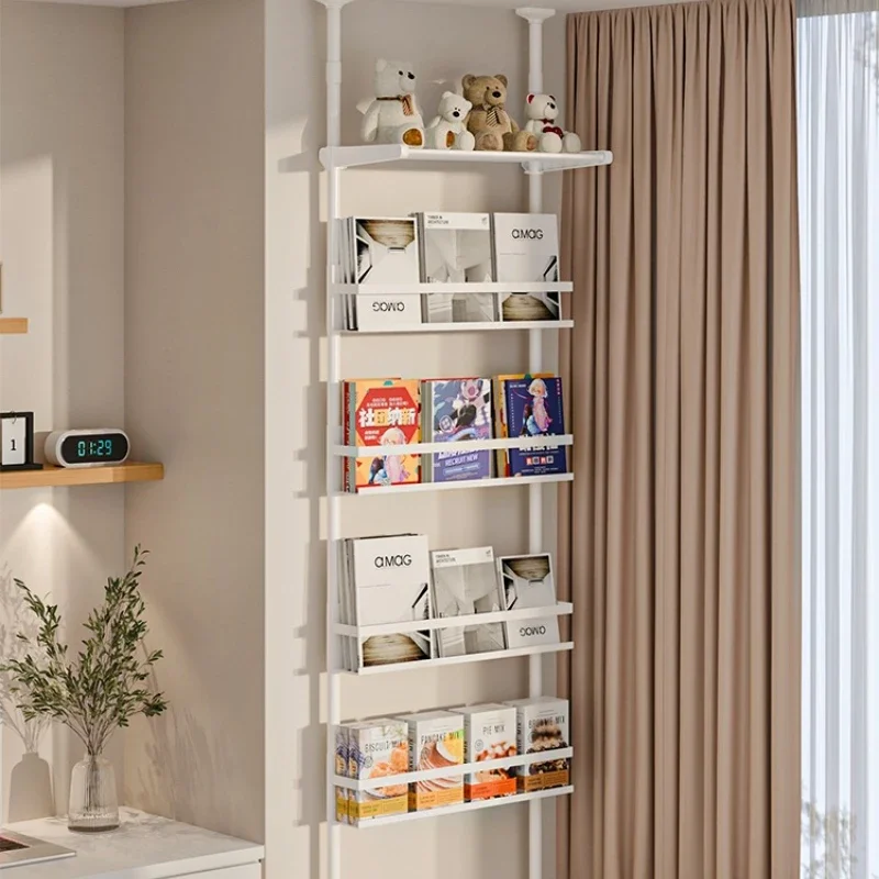 bay window storage artifact shelf bedroom bookshelf, bookcase top sky no punching balcony stand crevice windowsill storage