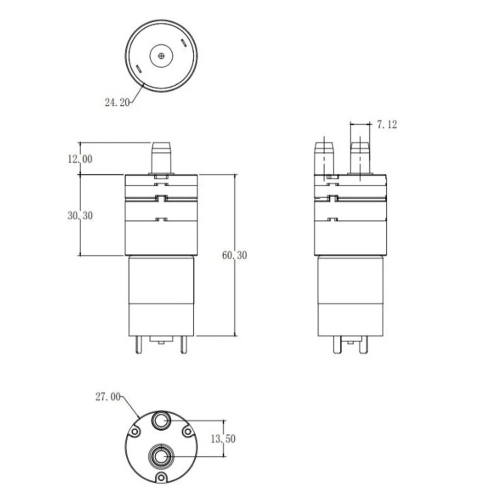 버클 2p 커넥터가 있는 4개의 12V 워터 펌프 370 워터 디스펜서 및 차 스토브용 자체 프라이밍 워터 펌프 효율적인 물 공급