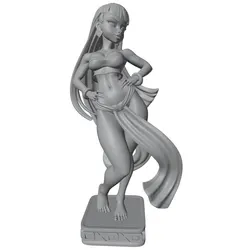 Miniatura figura anime NSFW para gato y perro, GK 3D gris