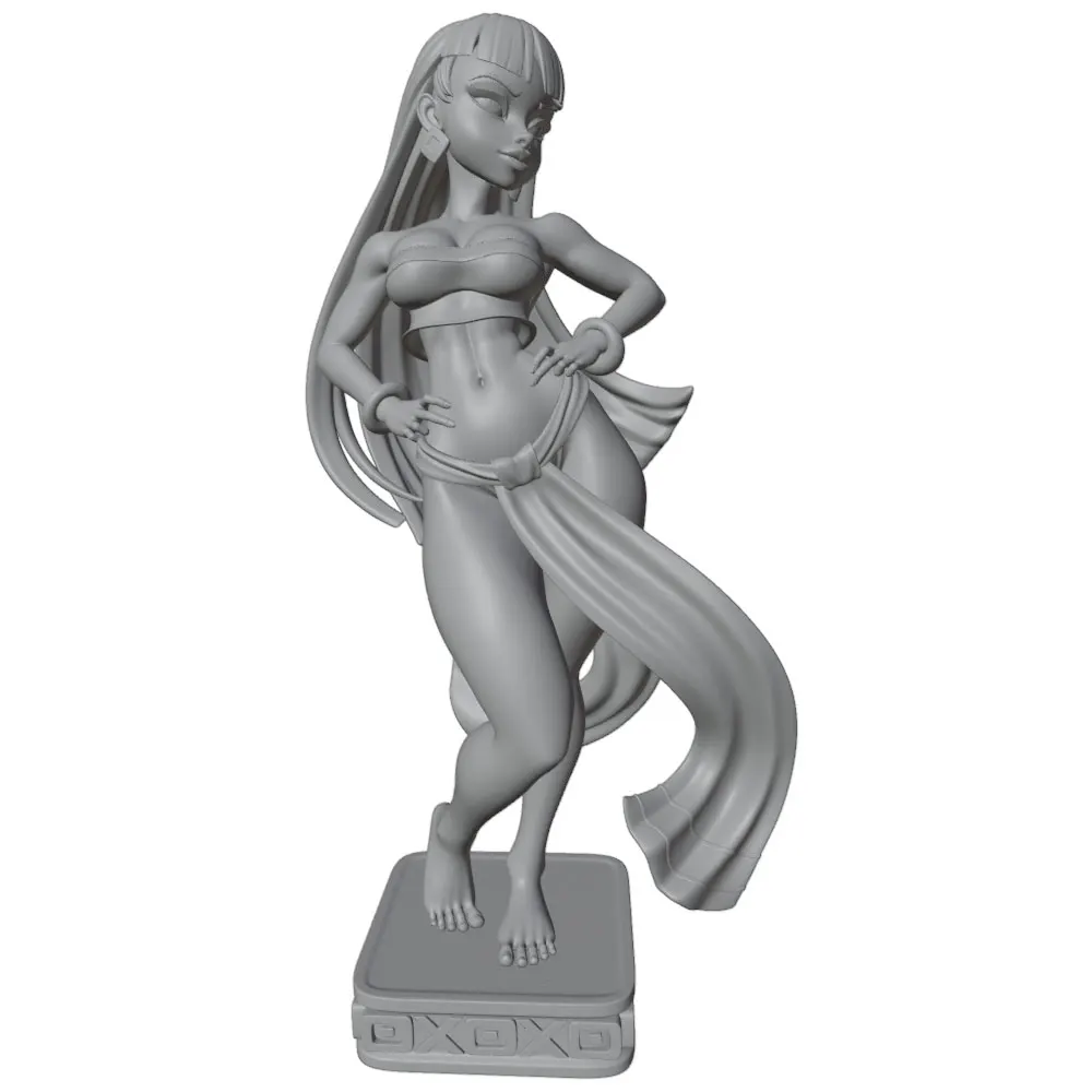 75mm100mm120mm150mm Anime Character Statue GK Miniature 3D Printed Gray Model Figurine DIY Doll Model Unassembled And Unpainted