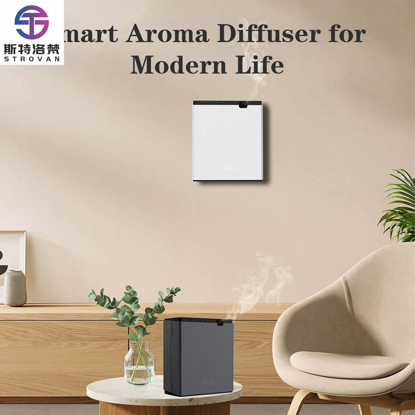 800ml Smart Radar Sensing Aroma Diffuser Portable & Quiet Auto Shut-Off for Home Office Fragrance & Aromatherapy Function