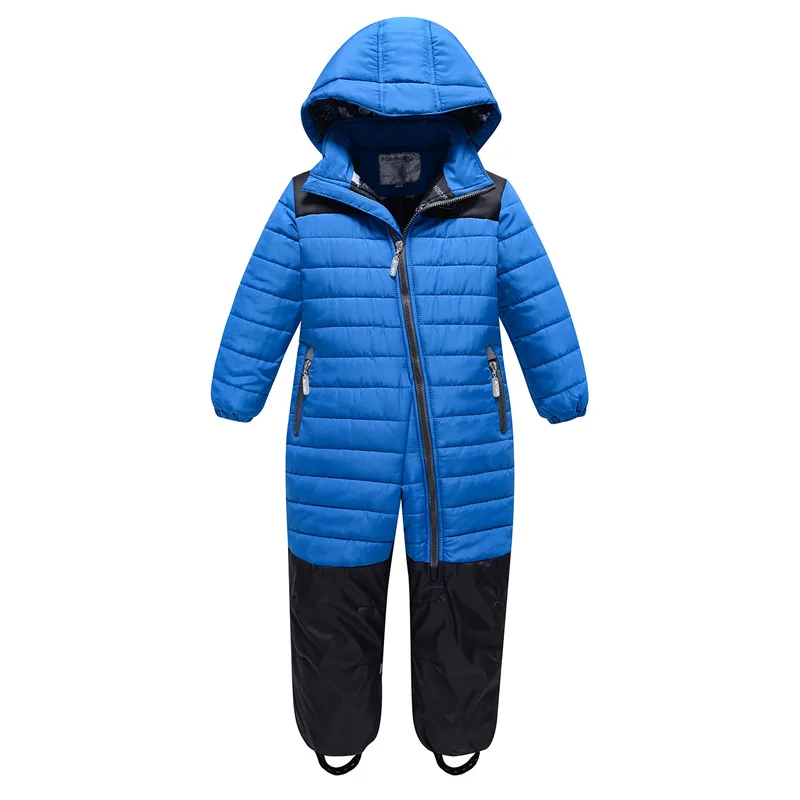 Children One-Piece Ski Suit Kids Skiing Set Jumpsuit Overalls Boy Waterproof Thickening Warm Slip Winter Snowboard Clothing