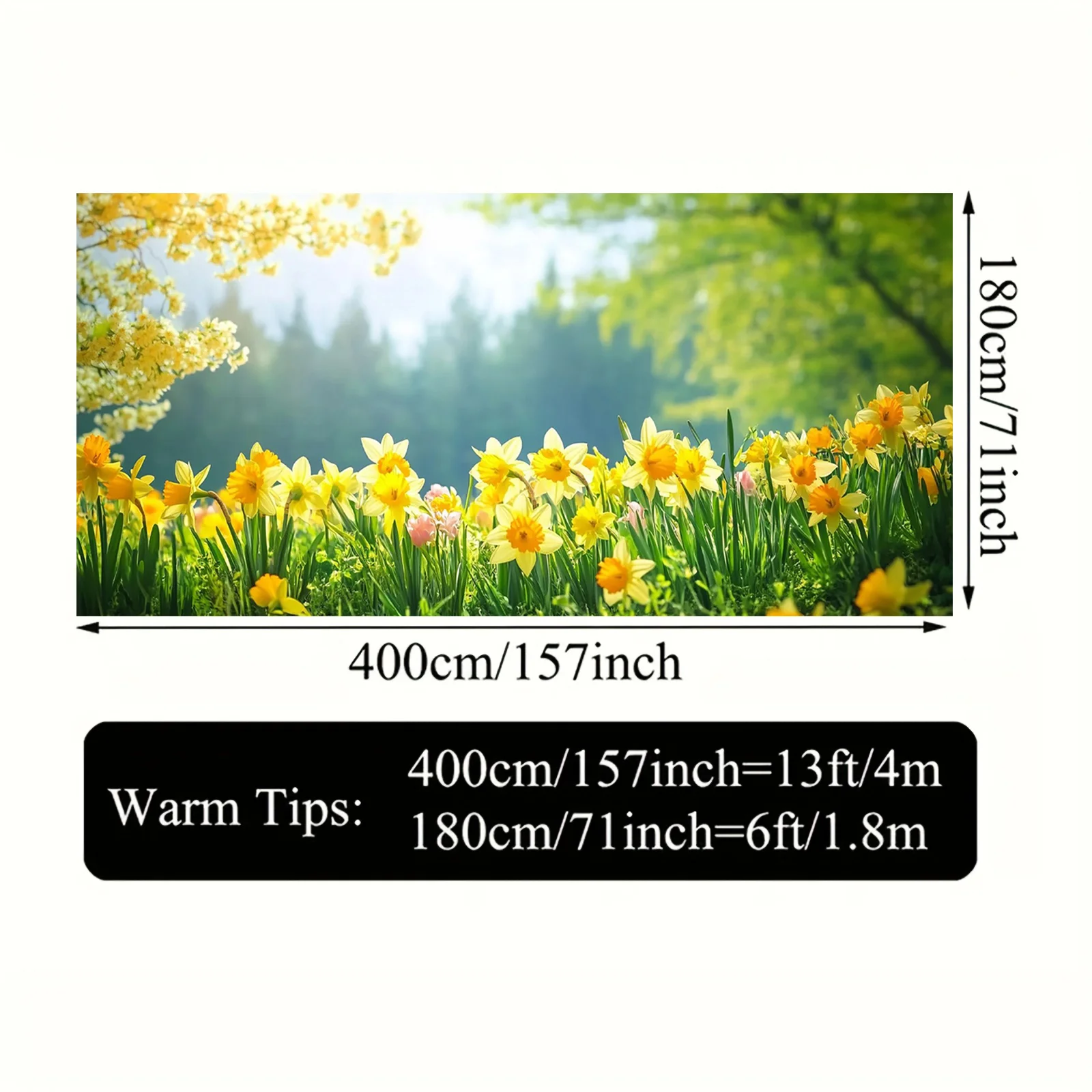 لافتة باب المرآب Spring Narcissus - ديكور داخلي وخارجي متعدد الوظائف #3