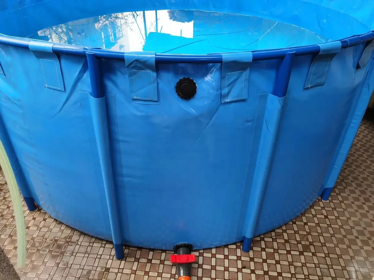 Multi Size Inflatable Round Fish Tank Strong PVC Pipe Fish Pond For Aquaculture Farm House Use