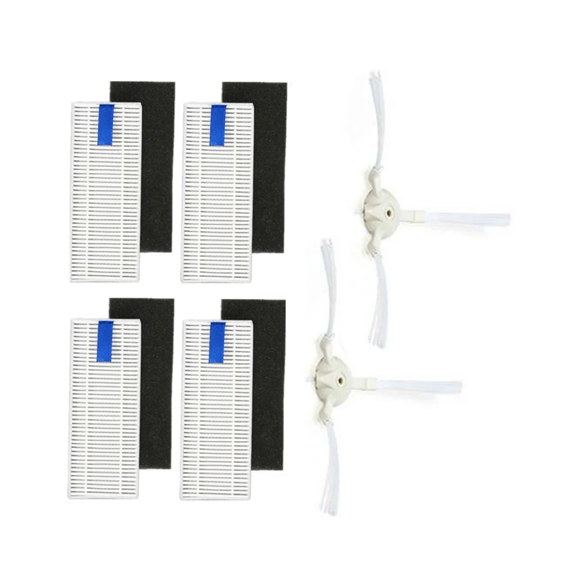 แปรงด้านข้างกรองสําหรับชิ้นส่วนเครื่องดูดฝุ่นหุ่นยนต์ 360 S6 ชิ้นส่วนเครื่องดูดฝุ่นเครื่องใช้ในครัวเรือนแปรงทําความสะอาด