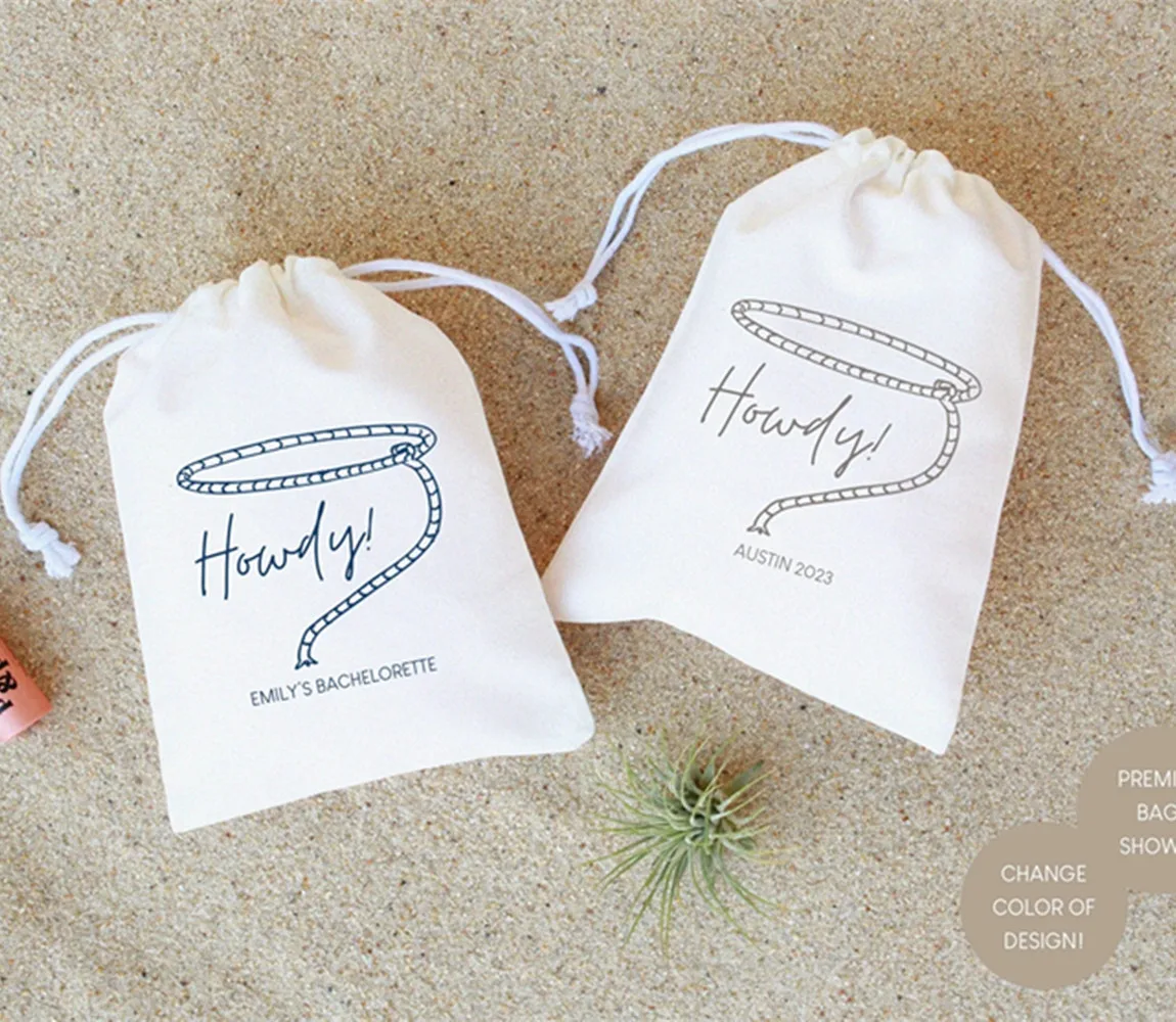 

20pcs Howdy! - Hangover Kit - Hangover Kit Bag - Bachelorette Bag - Bachelorette Party Bag - Bachelorette Party Favor - Hangover