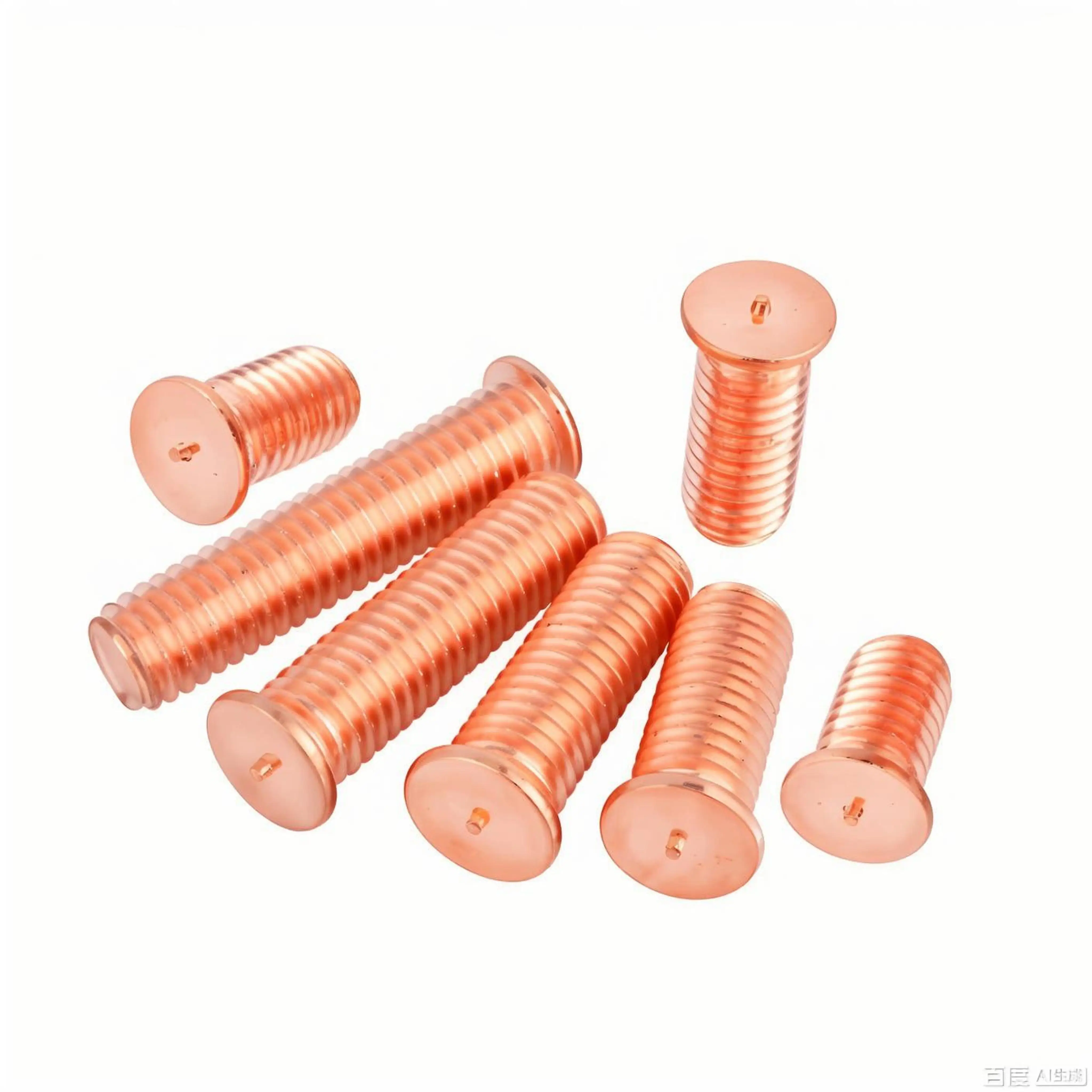 

2/50pcs Carbon Steel Copper Plated Stud Weld Spot Welding Screw Solder Point Nail Bolt for Capacitor Discharge M3 M4 M5 M6M8M10
