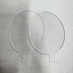 Balloon Shape Transparent Acrylic Sheet Blank Diy Milestone Balloon Card Baby Photo Children's Handmade Props Wedding Decoration