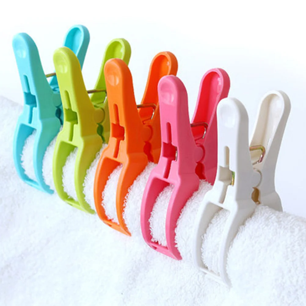 

10pcs Plastic Clothes Clips Non-Slip Bed Sheet Clamp For Plastic Clip Towels Quilts Drying Windproof Quilt Clips