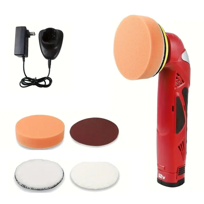 Cordless For Car Buffer Polishing Machine,With 2.0Ah Battery , Variable Speed, For Car Detailing Scratches Repair EU Plug