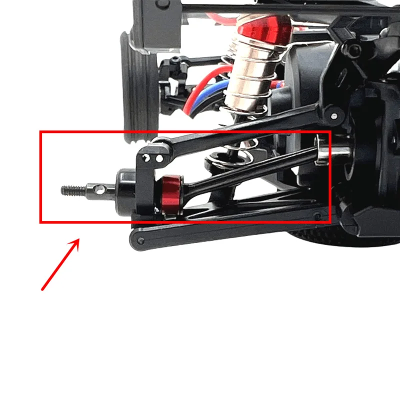 ชุดข้อต่อเพลาขับโลหะ ชุดเกียร์ ชุดดิฟเฟอเรนเชียล ชุดล้อหกเหลี่ยม สำหรับรถบังคับวิทยุ Wltoys 244016 LOSI Micro-B 1/24 อะไหล่แต่ง
