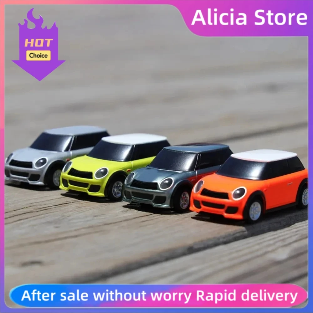 

New 1:76 RC Car Mini Full Proportional VT System NOT WITH REMOTE Patent Electronic Race Car Toys Kids Adults Holiday Gifts