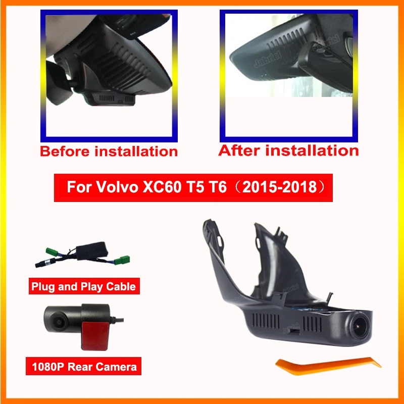 4K UHD Car DVR 2160P Dual Lens Dash Cam For Volvo S60 S80 S90 XC40 XC60 XC70 XC90 V40 V50 V60 V70 V90 PoleStar 2 S60 t5 t6 S40