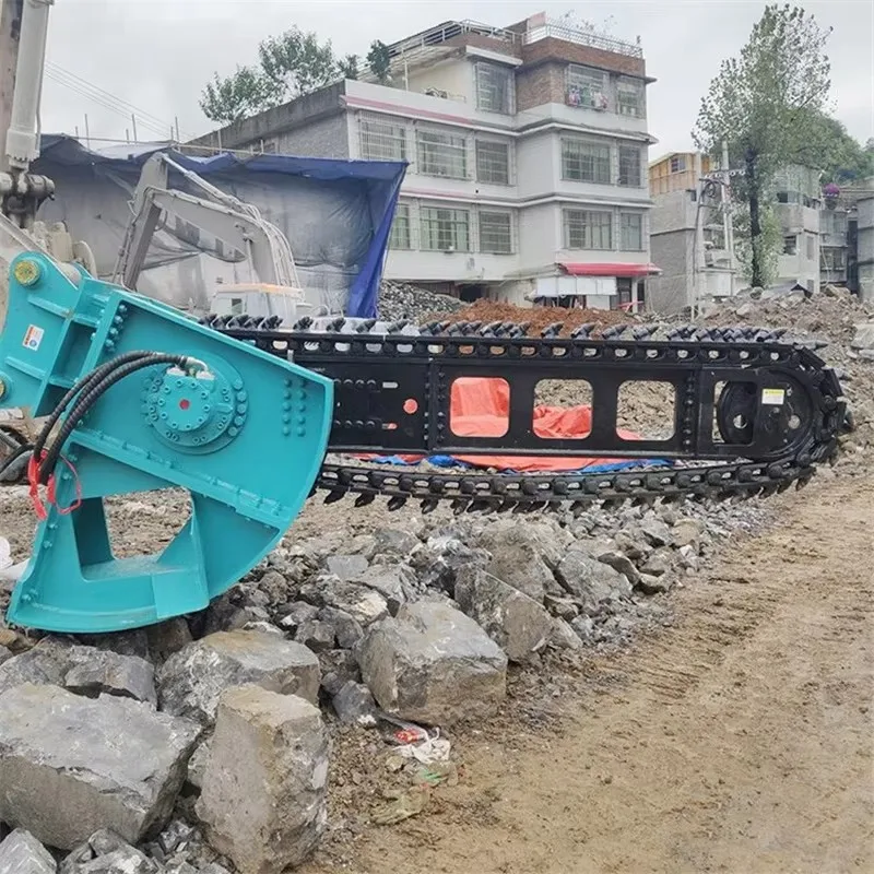 

Chain Saw Cutting Machine Adjustable Deep Groove Tool The Front Attachment Trencher Allows For Free Control of Depth And Width