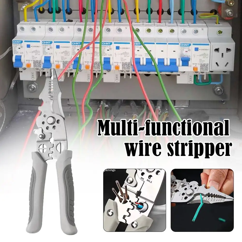Multi Functional Electrician Pliers For Wire Splitting And Stripping Specialized For Electricians
