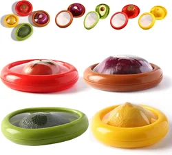 Silicone Fruit Crisper Reusable Transparent Kitchen Refrigerator Food Storage Box Retractable Film Fruit Sealing Container