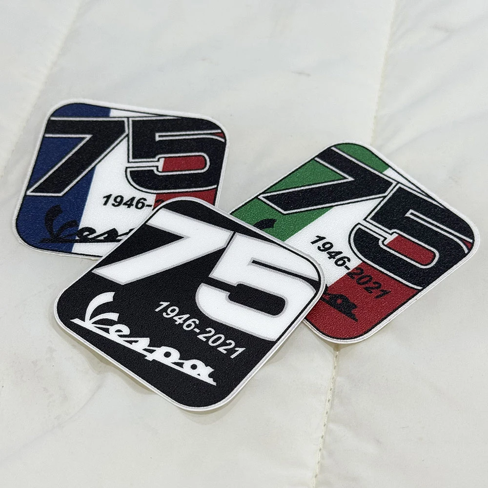 Vespa 75th Anniversary Stickers 1946-2021 Vintage Memorial Scooter Decal Waterproof Self-adhesive Motorcycle Mod Accessories