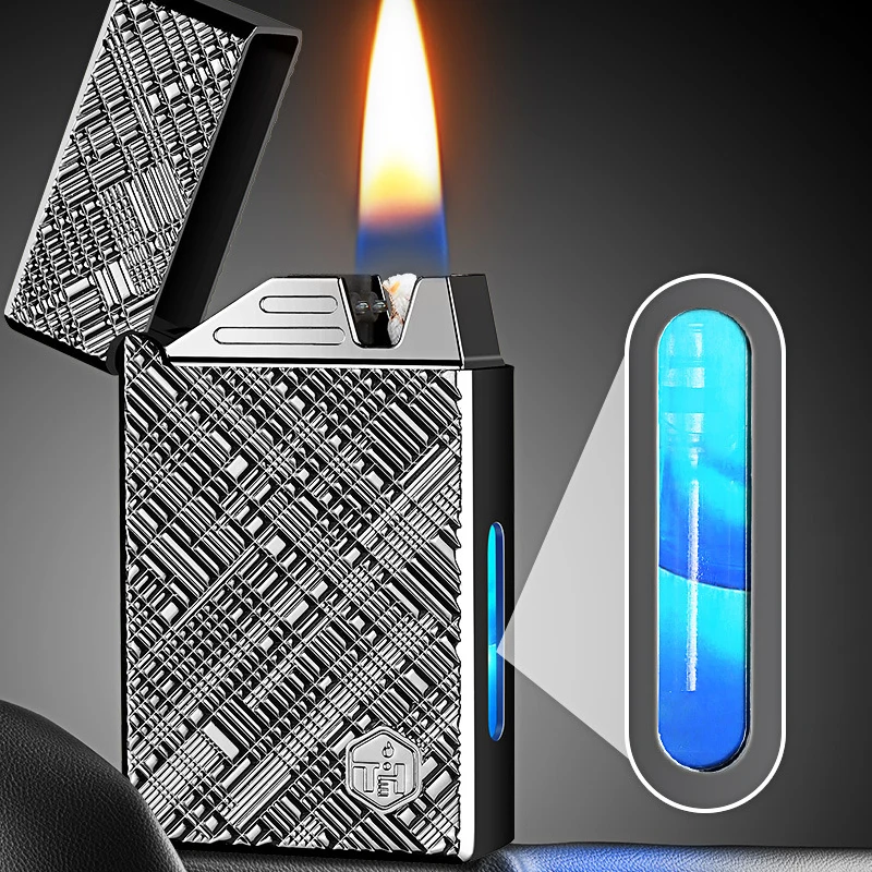 Intelligent Hybrid Voice Controlled Lighte r Induction Ignition Windproof Torch Creative Gift