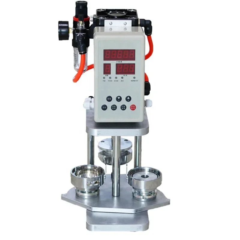 Latest High Quality Pneumatic Rotary Button Badge Making Machine Automatic Pin Badge Maker Button Making Machine