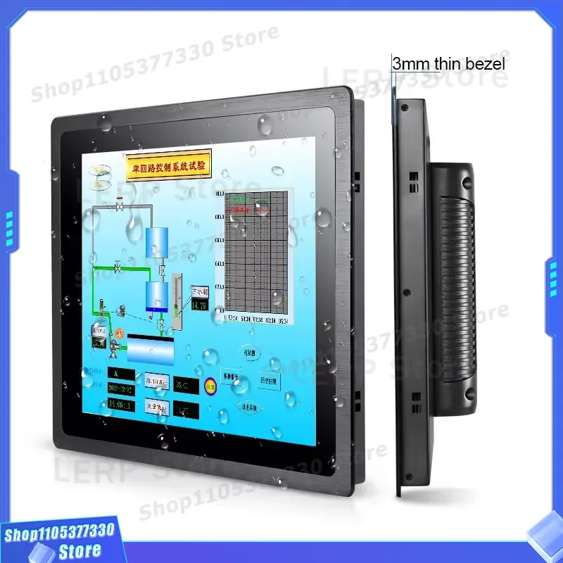 15 Inch Industrial Touch Screen Panel Ultra Thin Embedded Display For Operation Interface Control System Monitor Ultra Thin