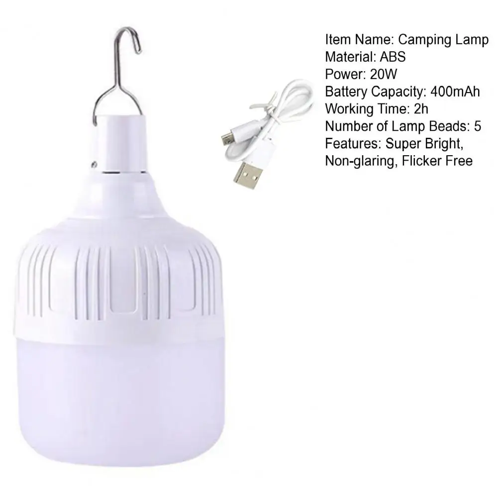 6cm Night Lamp High Brightness Flicker Free Non-glaring Energy-saving With Hook Illumination LED Emergency Lamp Camping Supply