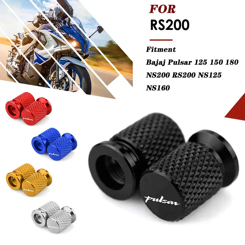 Motorcycle Tire Valve Air Port Stem Cap Cover CNC Aluminum Motorbike Parts for Bajaj Pulsar 125 150 180 RS200 NS200 NS160