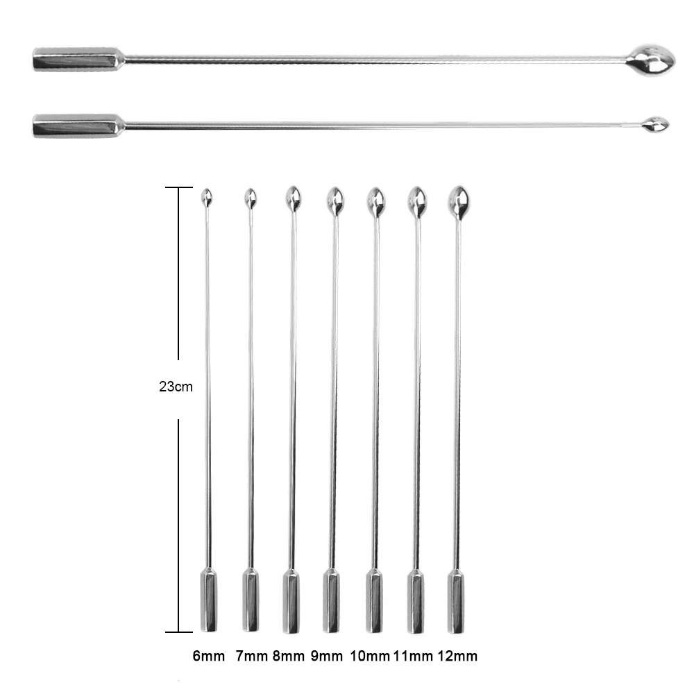 Metal Urethral Catheter Horse Eye Stimulation Male Urethral Dilator Penis Plug Sounding Sex Toys for Men Male Chastity Device