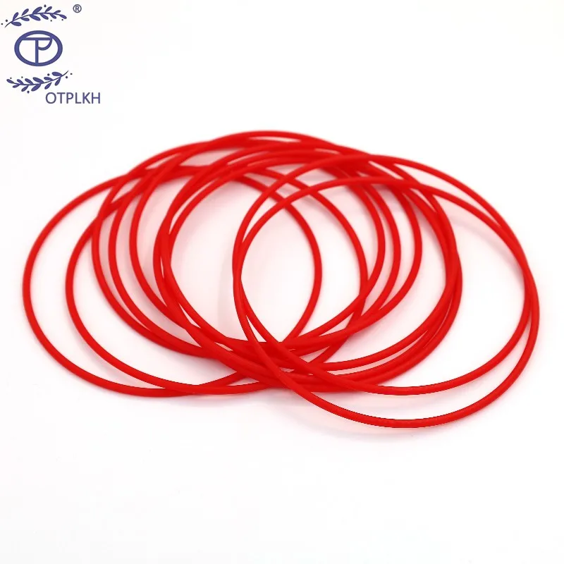 

94.93*2.62mm ID*CS PU O-Ring Turned Red Polyurethane O-Ring Seals Specifications Cross section factory Customized wholesalers