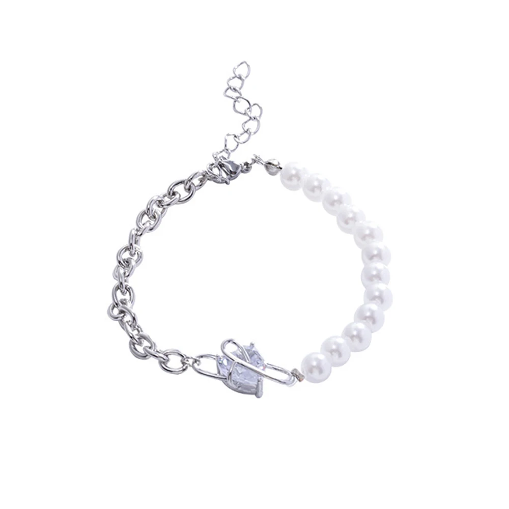 Bracelet de perles d'amour pour femmes et couples, cristal, conception simple, navire de chia, cadeau de bijoux de fête d'anniversaire