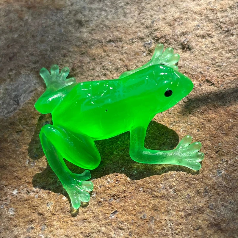 10Pcs Spoof Simulation Soft Rubber Frog Model Animal Toys Toad Tricky Scary Squeeze Frog Toys Children's Gifts