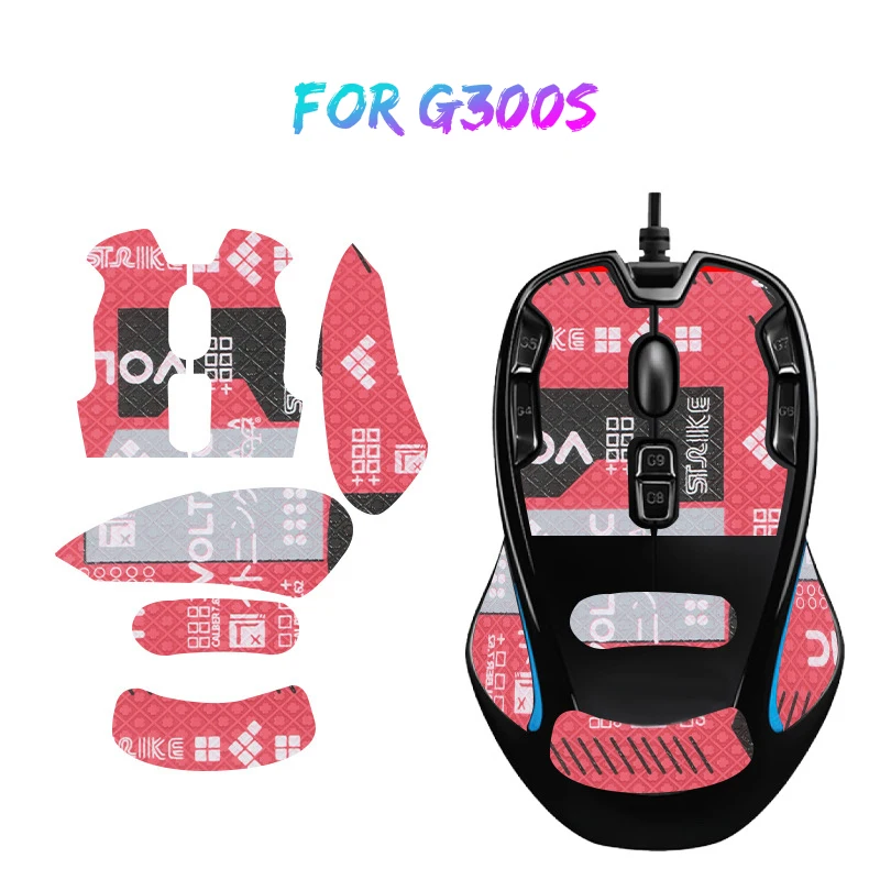 1 Buah Pita Pegangan Mouse Kurang Gesekan untuk G300S Stiker Penghisap Keringat Mouse Gaming untuk Komputer E-sport Gamer