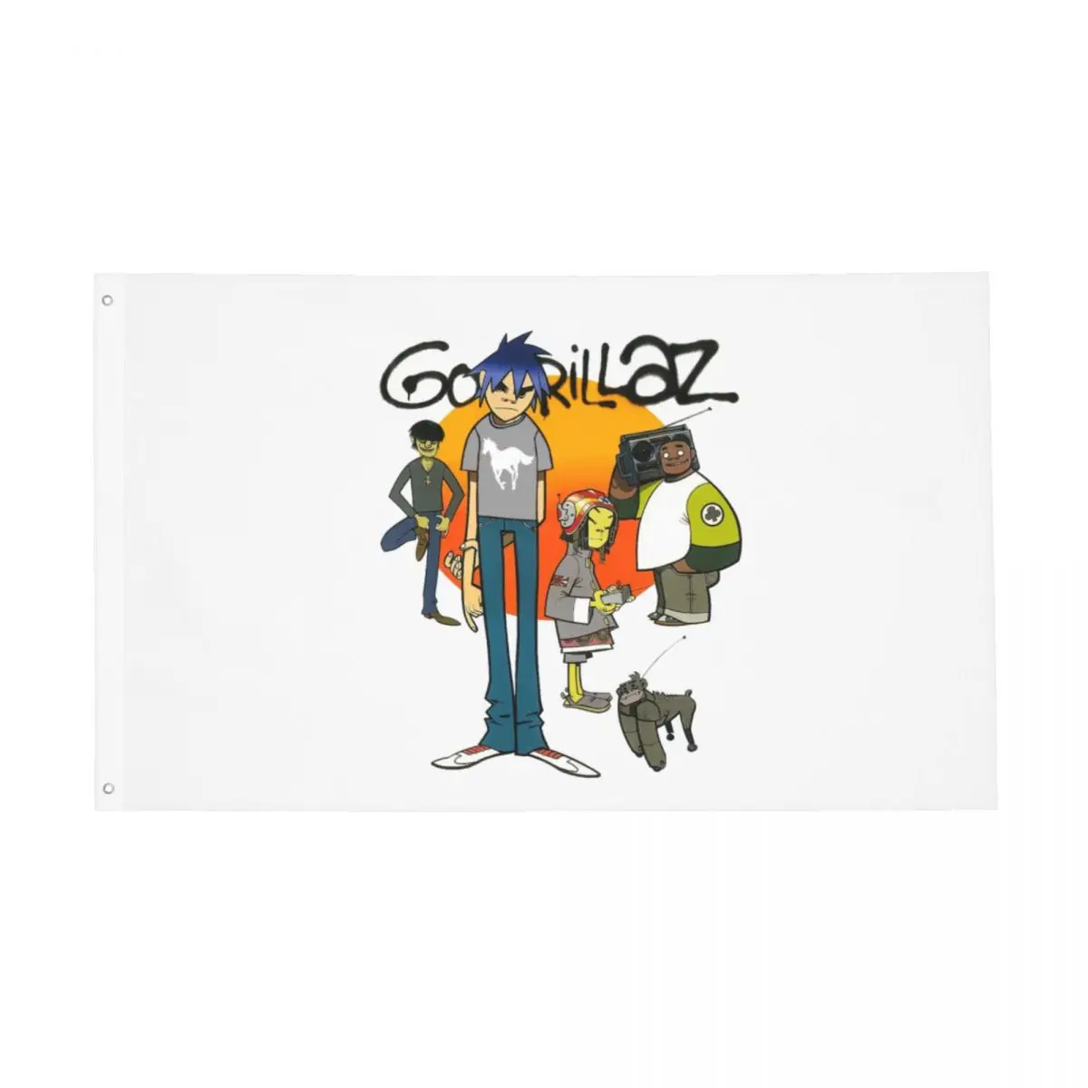 Gorillaz Rock Music Flag Indoor Outdoor Banner Polyester Decoration Fade Proof 60x90 90x150cm Flags