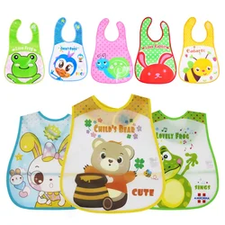 Multi-graphic Baby Cute Cartoon  Print Bibs Portable Feeding Bib Waterproof Anti-dirty Newborn Food Supplement Bib Baby Items