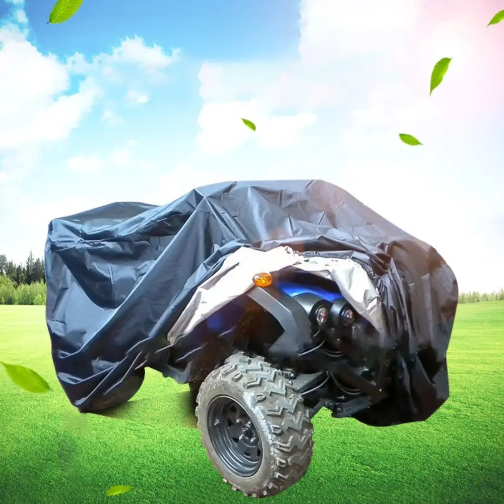 Heavy Duty ATV Cover Windproof Waterproof 4 Wheeler Quad Bike Storage Cover All Weather Protection Tear-Resistant Fabric