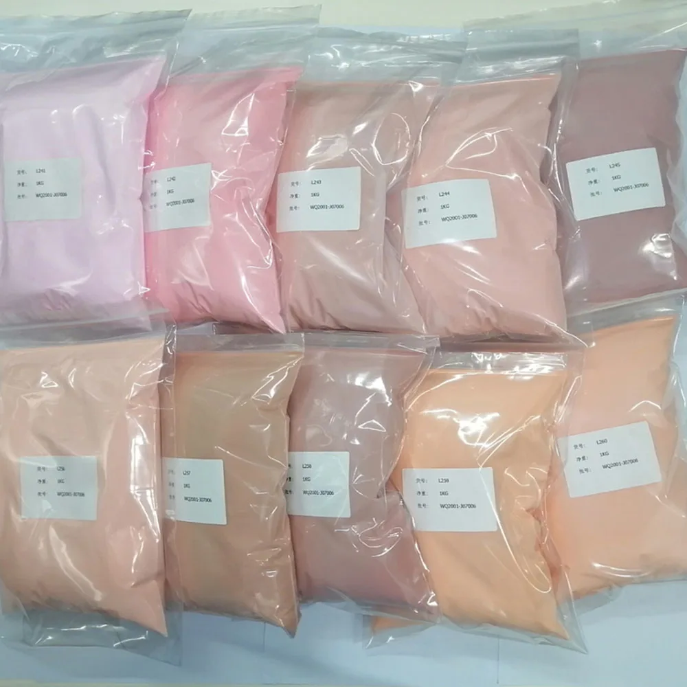 1KG Nude Color Nail Acrylic Powder Bulk Professional 3in1 Extension /Builder / Dipping Acrylic Powder & Color Fluorescent Powder