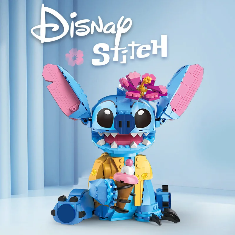 730Pcs Kawaii New Stitch Compatible Building Blocks Bricks Children Puzzle Assembly Toy Girl Boy Birthday Christmas Gift Model