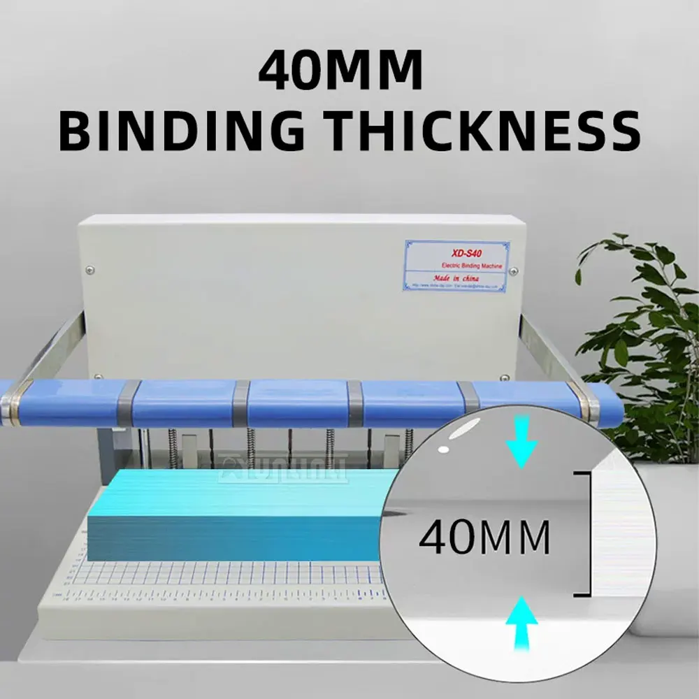 A1 Three-Hole Binder for Personnel Files;Wire-O Binding for Case Files and Documents;XD-S40 Three-Hole Electric Hole Punch