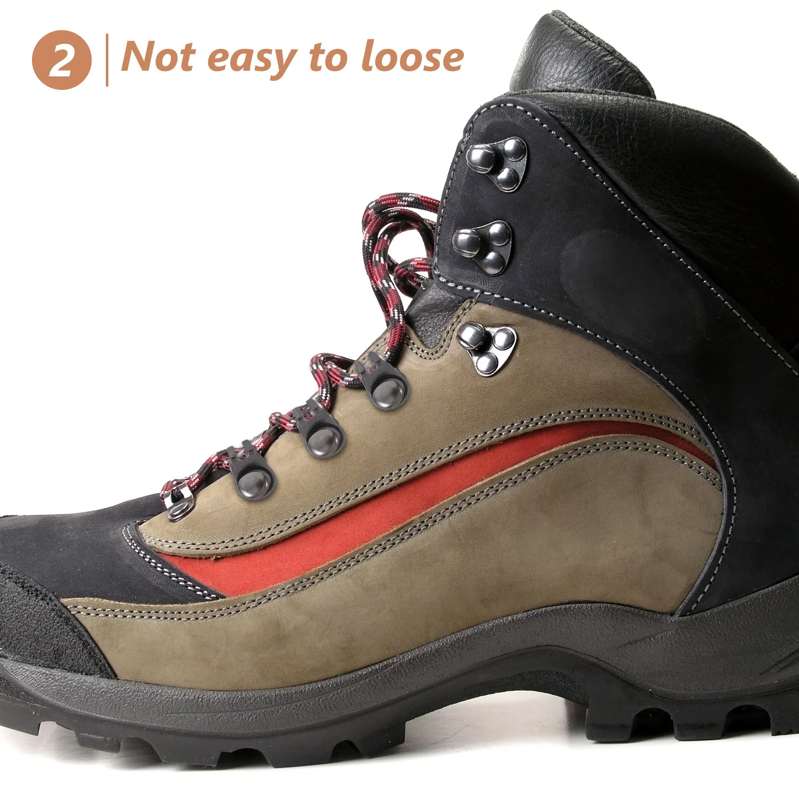 

20Sets Smooth Surface Metal Boot Lace Hooks Easy to Use for Hiking Shoes DIY Handbag Wallet Buckle Shoelace Hooks