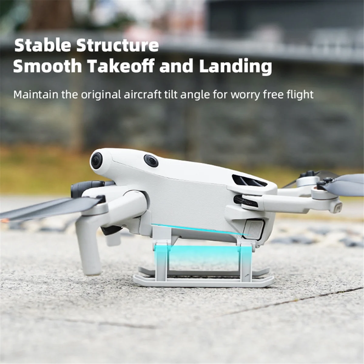 For DJI MINI 4 PRO Booster Stand Multi-Functional Sled Landing Gear Landing Protection Frame Heightening Accessories