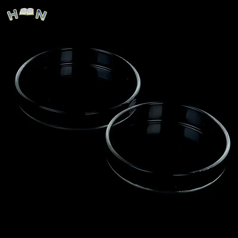 Clear Glass Glass Petri Dishes Cell Sterile Culture Dish Lab Supplies Feeder Tray Round Container Aquarium 1pc