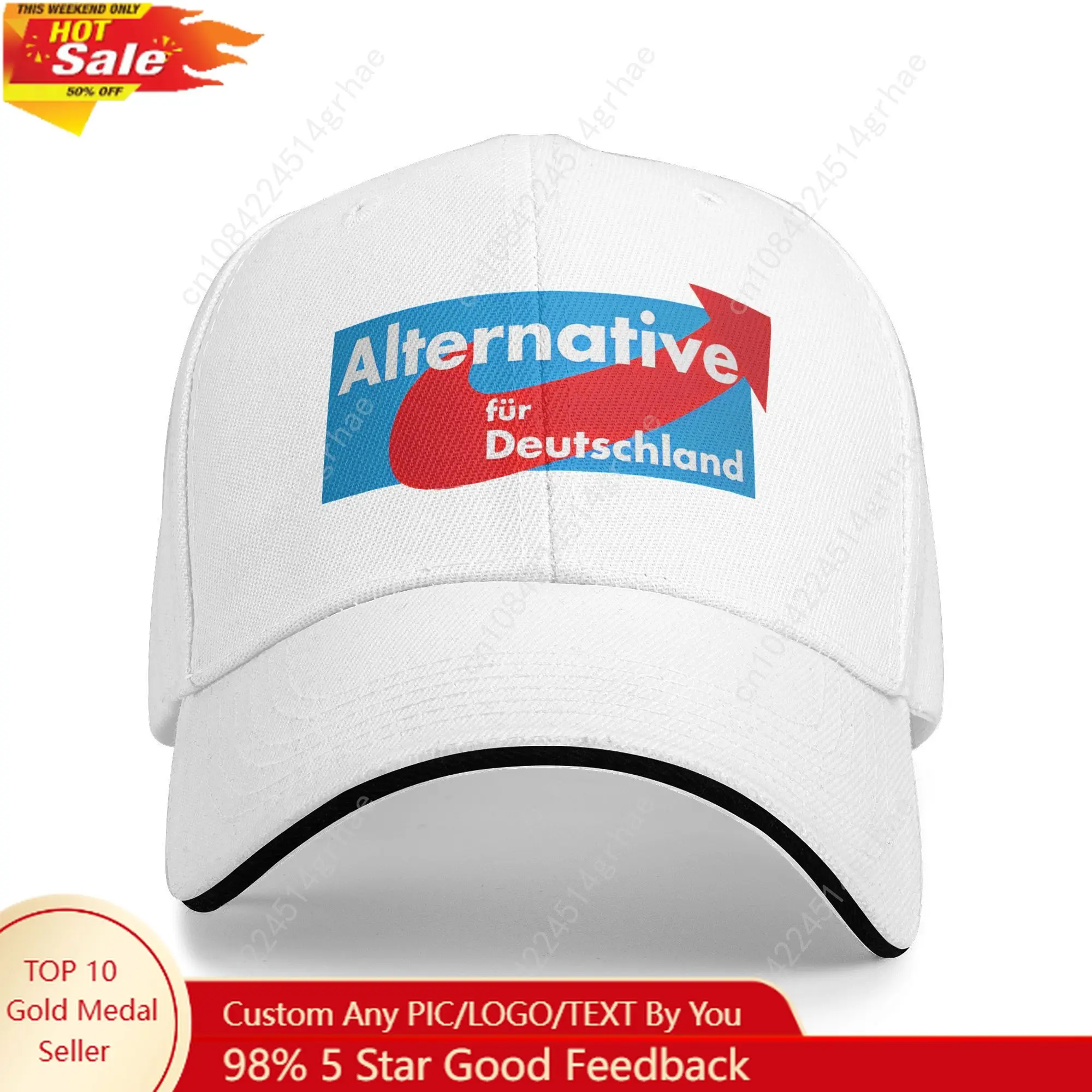

Germany AFD Alternative Sandwich Hats Unisex Fitted Baseball Caps Sandwich Hat Breathable Snapback Caps Cap Wholesale New Hat