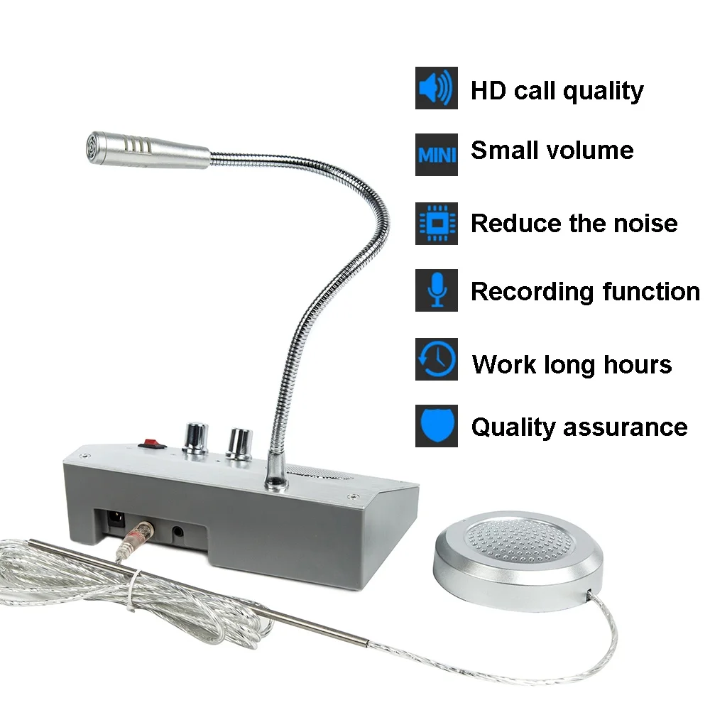 Busstation Ticket Kantoor Windlow Openbare intercom Systeemvenster Tweerichtingsintercom voor bank