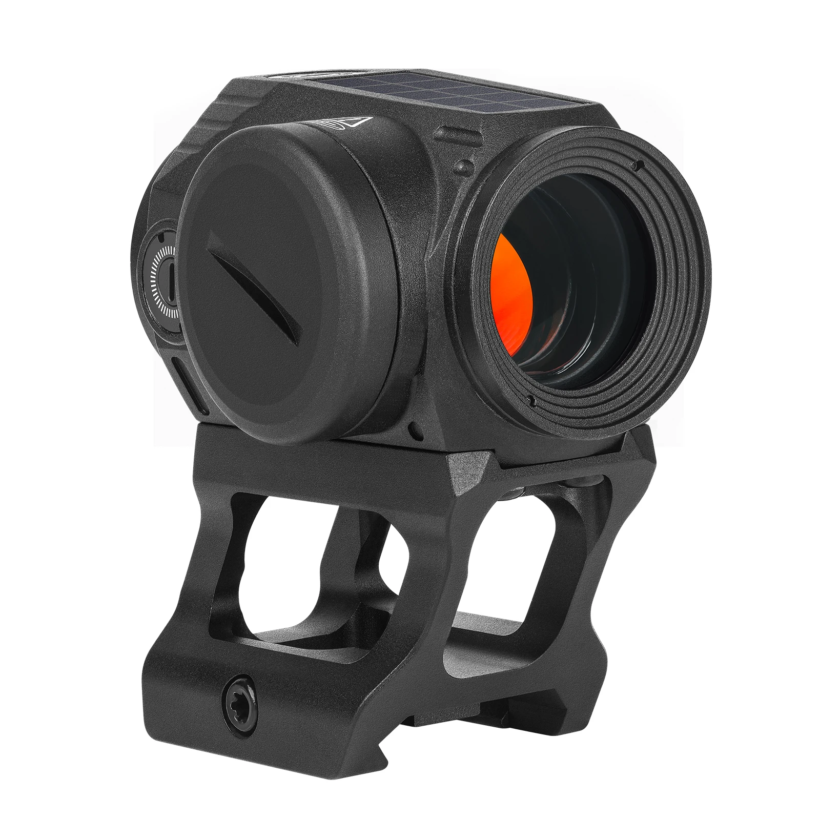 GOWUTAR GR23 Solar Aimpoint Red Dot Sight 3 MOA Shake Awake Aluminum Optical Rifle Scope with Witness Riser for Picatinny Rails