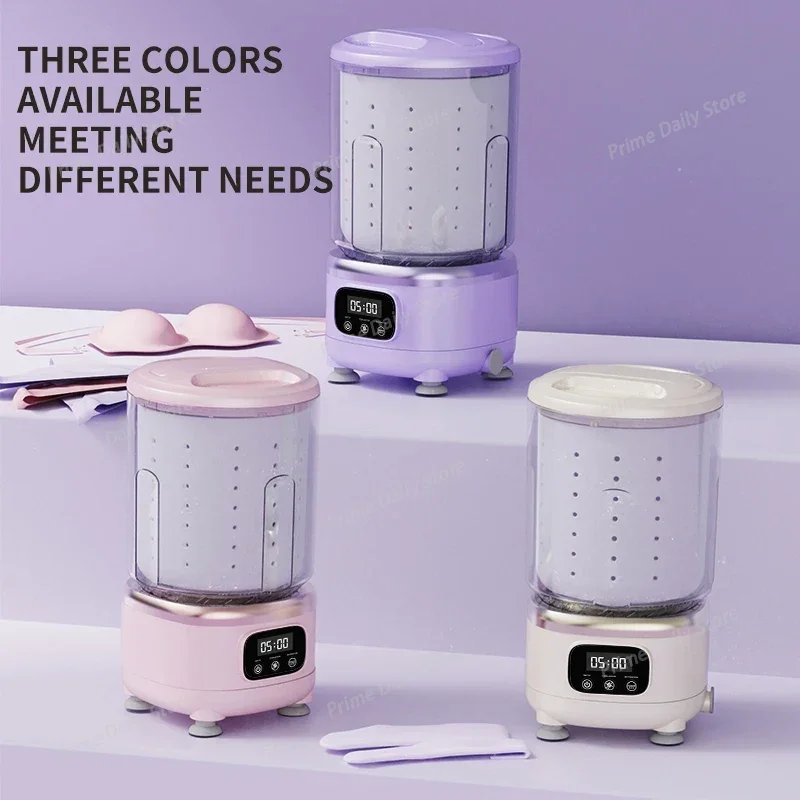 2L Wireless Mini Charging Wash in One Washing Machine Suitable for Underwear, Socks, Pet Clothes